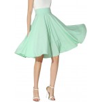  record your inspired fashion Women's  Solid High Waist Trumpet Midi Skirt