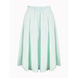  record your inspired fashion Women's  Solid High Waist Trumpet Midi Skirt