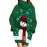Women's High Neck Ugly Christmas Sweater Dress