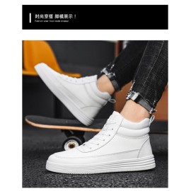 Autumn And Winter 2022 Men’s Shoes Lovers All White Shoes High Top Board Shoes