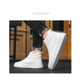 Autumn And Winter 2022 Men’s Shoes Lovers All White Shoes High Top Board Shoes