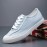 Men Canvas Breathable Soft Sole Comfy Brief Pure Color Casual Court Shoes