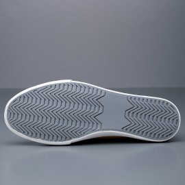 Men Canvas Breathable Soft Sole Comfy Brief Pure Color Casual Court Shoes