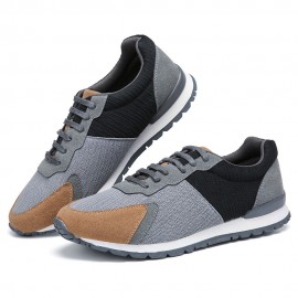 Men Colorblock Mesh Splicing Breathable Sports Casual Forrest Sneakers