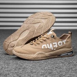 Men Breathable Non Slip Comfy Soft Bottom Lace Up Trendy Sports Casual Court Shoes