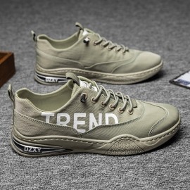 Men Breathable Non Slip Comfy Soft Bottom Lace Up Trendy Sports Casual Court Shoes