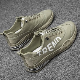 Men Breathable Non Slip Comfy Soft Bottom Lace Up Trendy Sports Casual Court Shoes