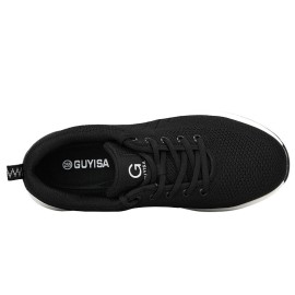 Men Breathable Fabric Soft Sole Cushioned Comfy Working Casual Labor Safety Shoes