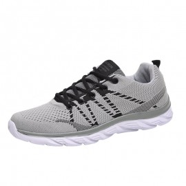 Men Sports Mesh Sneakers Breathable Light Weight Casual Walking Sneaker Comfortable Soft Shoes