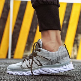 Men Sports Mesh Sneakers Breathable Light Weight Casual Walking Sneaker Comfortable Soft Shoes