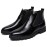 Men Vintage Elastic Slip-on Business Leather Ankle Chelsea Boots