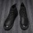 Men Retro Stylish Gradual Change Shoe Toe Casual Leather Ankle Boots
