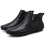 Men Slip Resistance Side Zipper Leather Ankle Boots