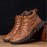 Men Hand Stitching Microfiber Leather Non Slip Soft Outdoor Casual Ankle Boots