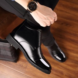 Men Warm Plush Lining Casual Soft Sole Business Ankle Boots