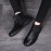 Men Synthetic Leather Warm Slip Resistant Zipper Casual Ankle Boots