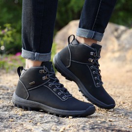 Men Outdoor Suede Waterproof Hiking Ankle Boots