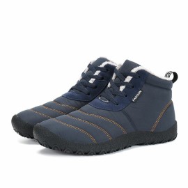 Big Size Men Down Cloth Warm Fur Lining Lace Up Boots