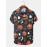 Mens Halloween Pattern Cartoon Printing Short Sleeve Shirt