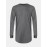 Mens Solid Color Cotton Ripped Cuff Long Sleeve Loose T-Shirts