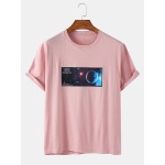 Mens License Space License Short Sleeve Casual T-Shirts