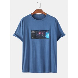 Mens License Space License Short Sleeve Casual T-Shirts