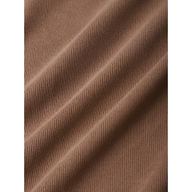 Mens Classic Simple Solid Embroidery Star Thread Material Long-Sleeved T-Shirt