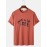 Mens Cotton Character Print Simple Loose Casual Round Neck T-Shirts