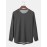 Men Solid Color Breathable Quick Dry Round Neck Long Sleeve T-Shirt