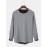 Men Solid Color Breathable Quick Dry Round Neck Long Sleeve T-Shirt