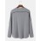 Men Solid Color Breathable Quick Dry Round Neck Long Sleeve T-Shirt