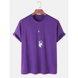 Cute Cartoon Astronaut Print Breathable 100% Cotto..