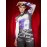 Men Sheer Mesh See Through Heat Map Body Print Stretch T-Shirt