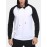 Mens Hooded Raglan Color Matching Drawstring Hoodies
