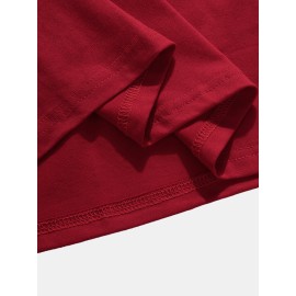 Mens Hooded Raglan Color Matching Drawstring Hoodies