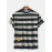 Mens Summer Fashion Loose New Striped Short Sleeved T-Shirts